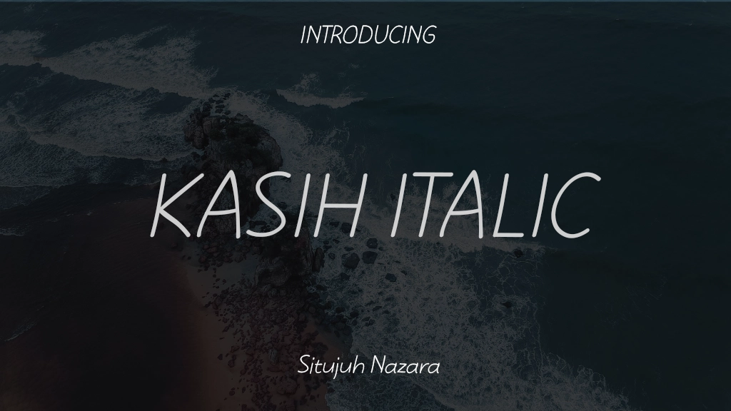 Kasih Italic Font Sample Images  1