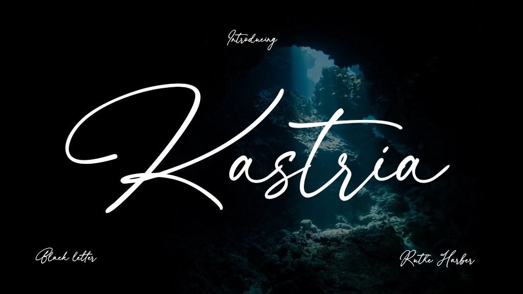 Kastria Font Sample Image 1