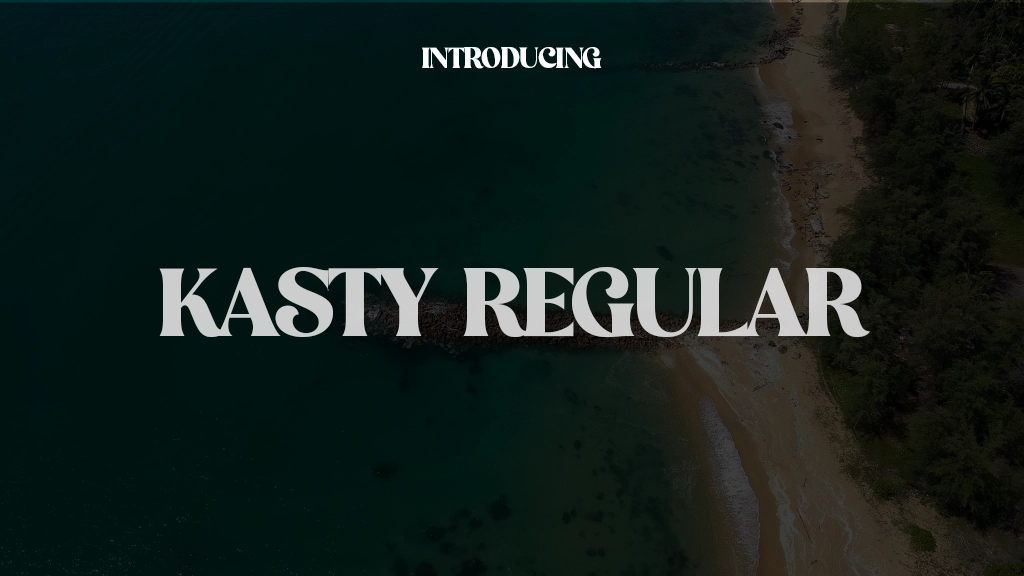 Kasty Regular Font Sample Images  1