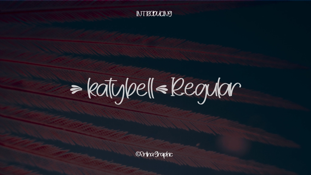 Katybell Regular Font Sample Images  1