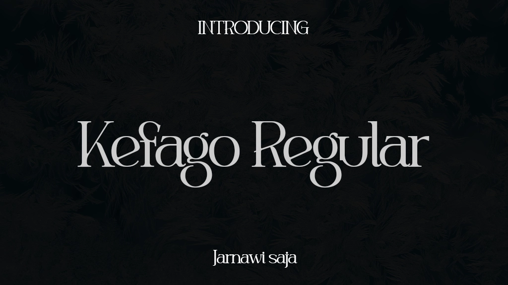 Kefago Regular Font Sample Images  1