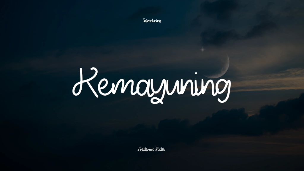 Kemayuning Personal Use Font Sample Images  1