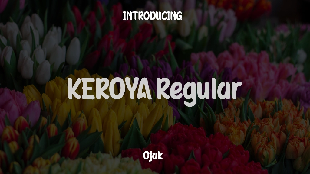 KEROYA Trial Regular Font Sample Images  1