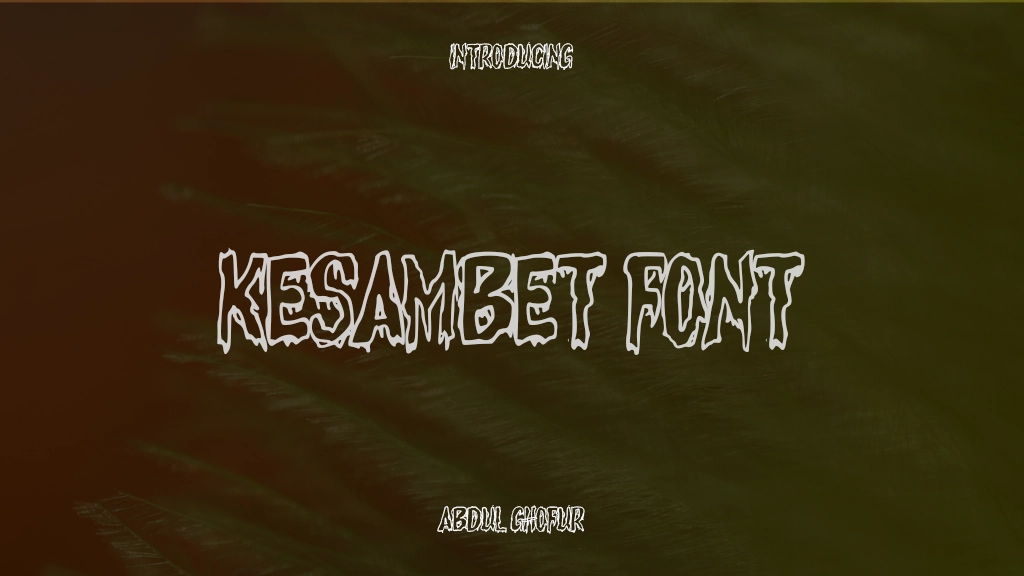 Kesambet Font フォントサンプル画像  1