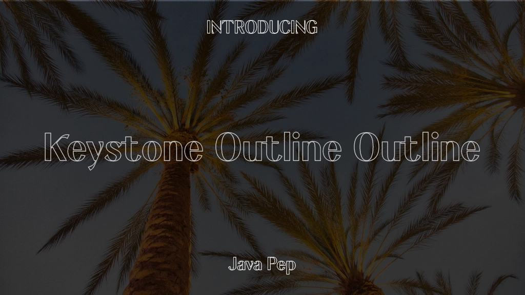 Keystone Outline Outline Font Sample Images  1