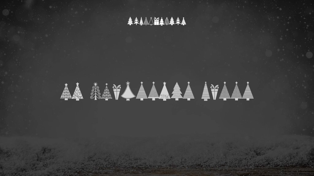 KG Christmas Trees Font Sample Images  1