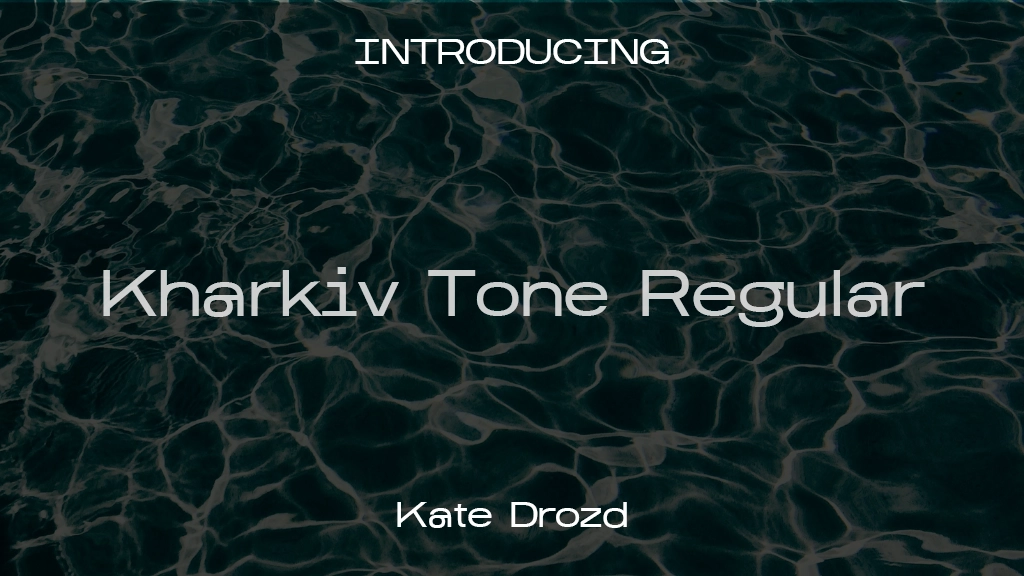 Kharkiv Tone Regular Font Sample Images  1