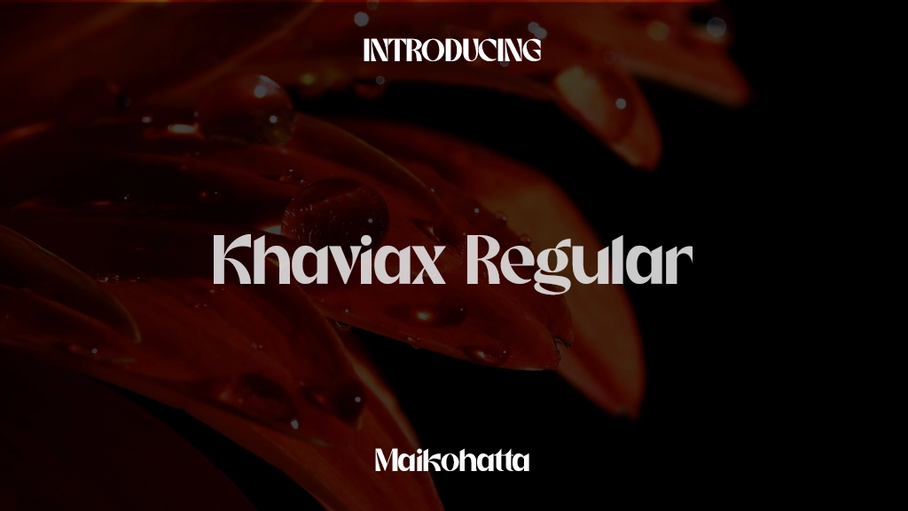 Khaviax Regular Font Sample Images  1