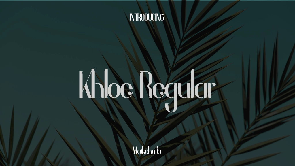 Khloe Regular Font Sample Images  1