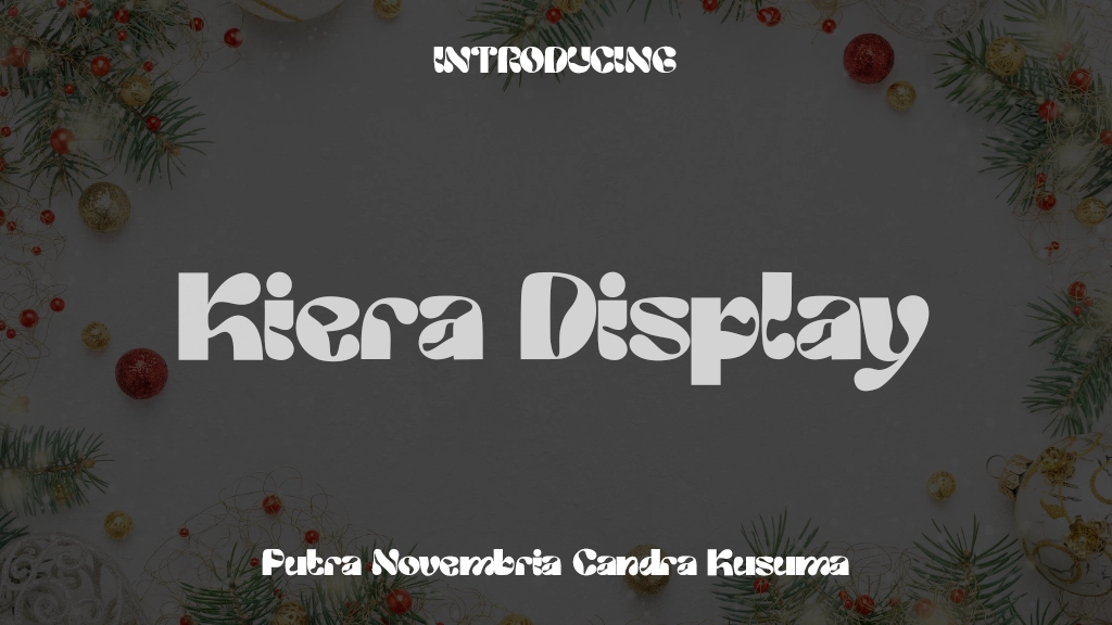 Kiera Display 字体样本图像  1