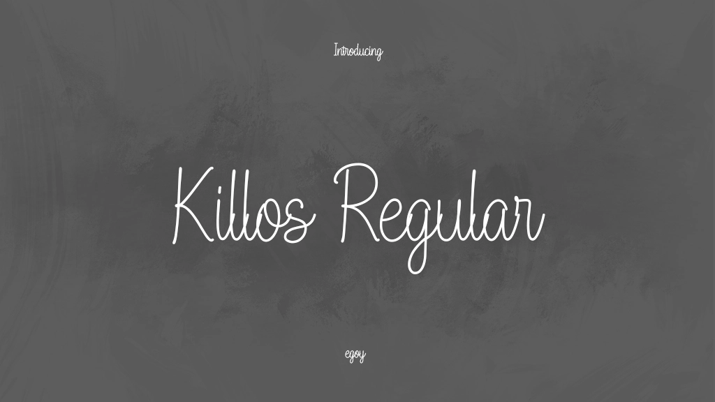 Killos Regular Font Sample Images  1