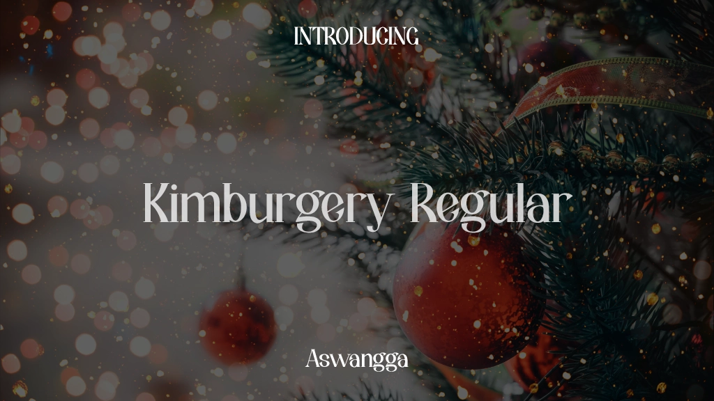 Kimburgery Regular Font Sample Images  1