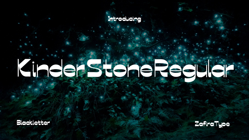 Kinder Stone Regular Font Sample Image 1