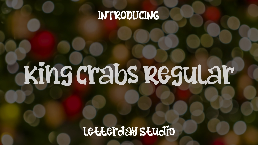 King Crabs Regular Font Sample Images  1