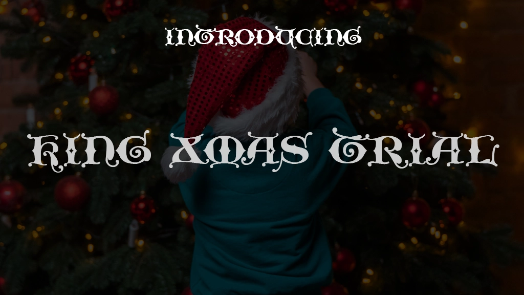 King Xmas Trial Font Sample Images  1