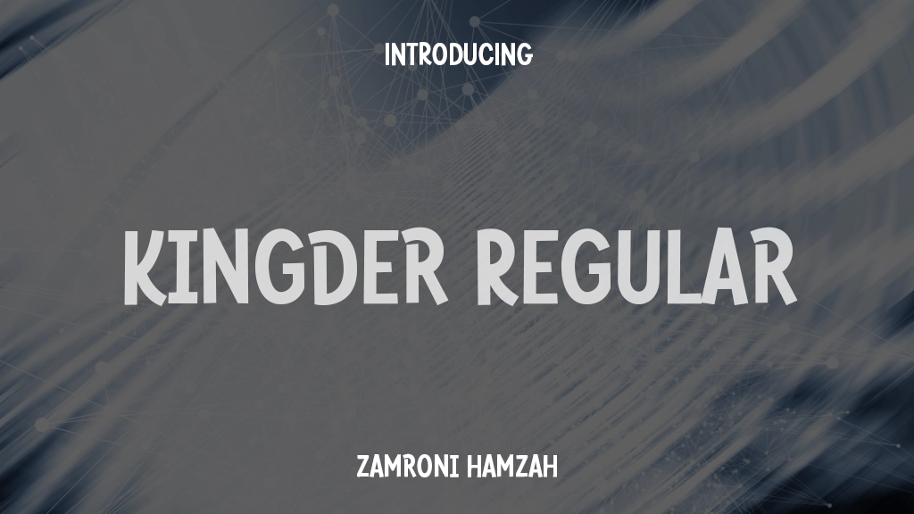 Kingder Regular Font Sample Images  1