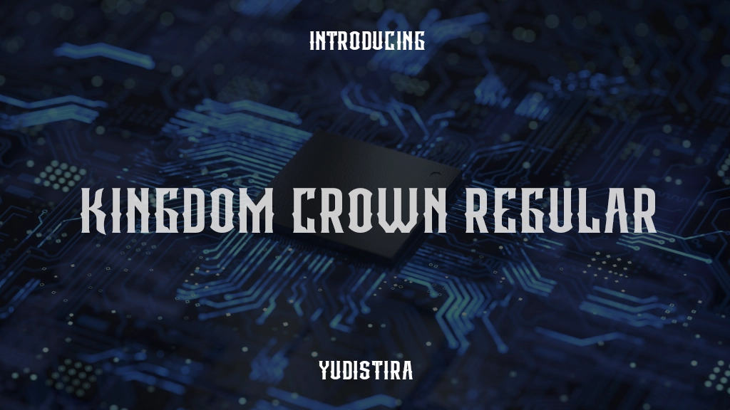 KINGDOM CROWN Regular 글꼴 샘플 이미지  1