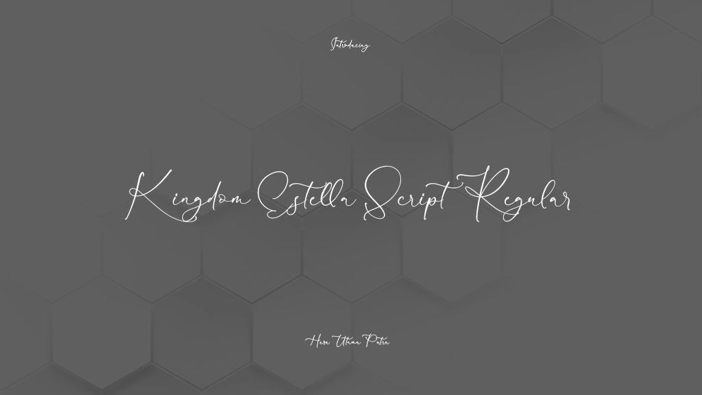 Kingdom Estella Script Regular Font Sample Images  1