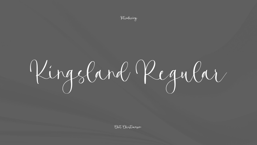 Kingsland Regular Font Sample Images  1