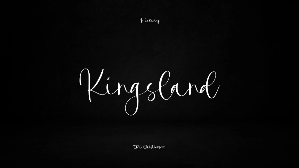 Kingsland Font Sample Images  1