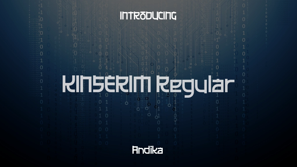 KINSERIM Trial Regular Font Sample Images  1