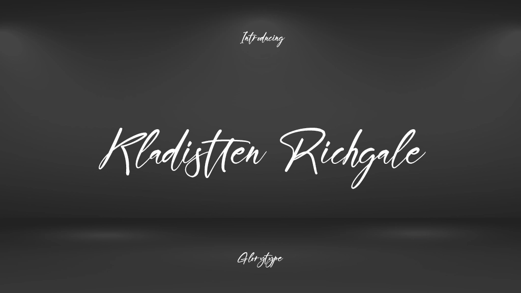 Kladistten Richgale Font Sample Images  1