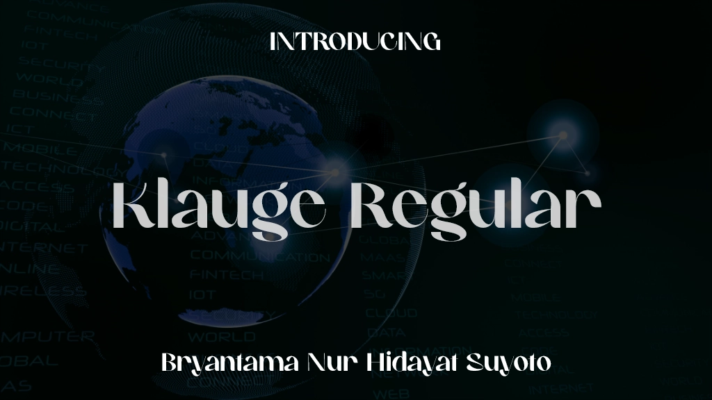 Klauge Regular Font Sample Images  1