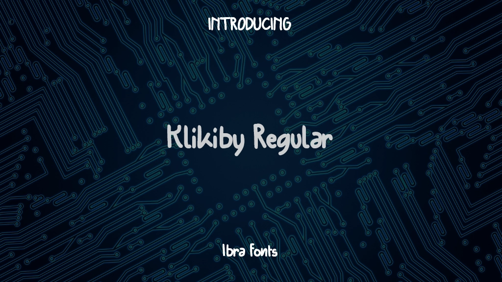 Klikiby Regular Font Sample Images  1