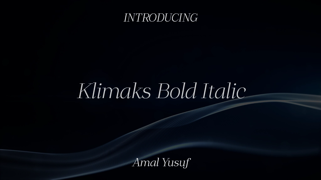 Klimaks Bold Italic Font Sample Images  1