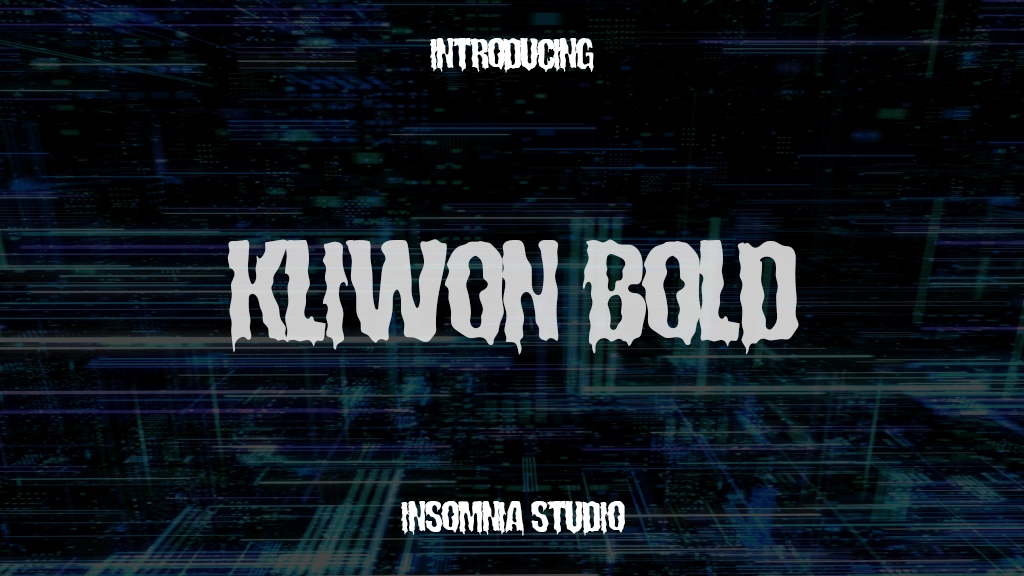 Kliwon Bold Font Sample Images  1