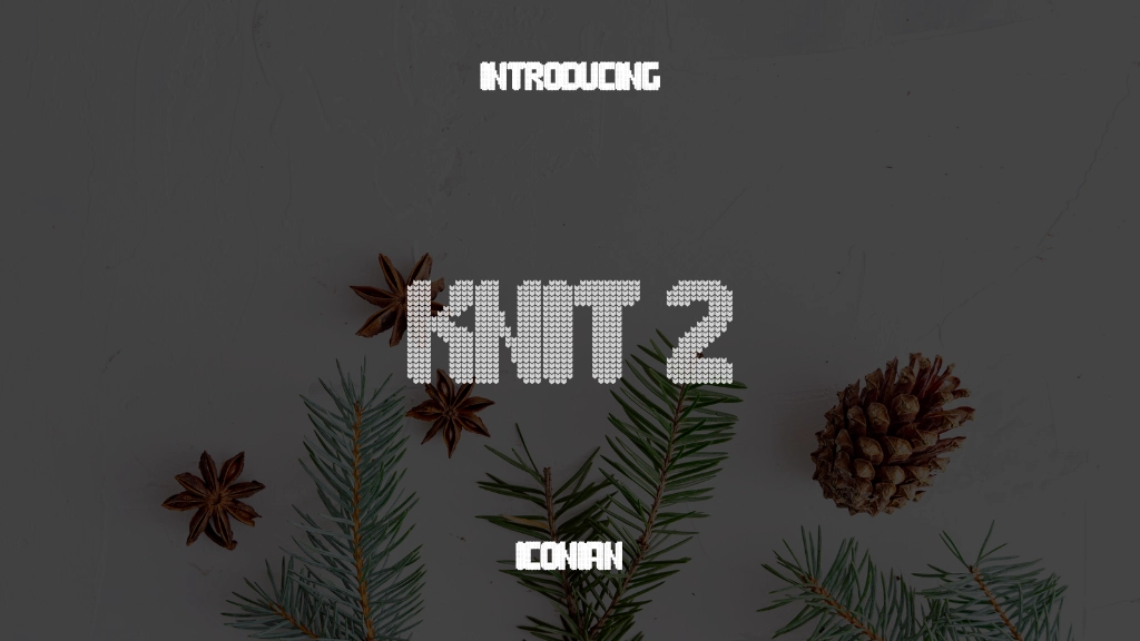 Knit 2 Font Sample Images  1