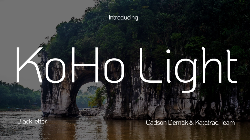 KoHo Light Font Sample Image 1