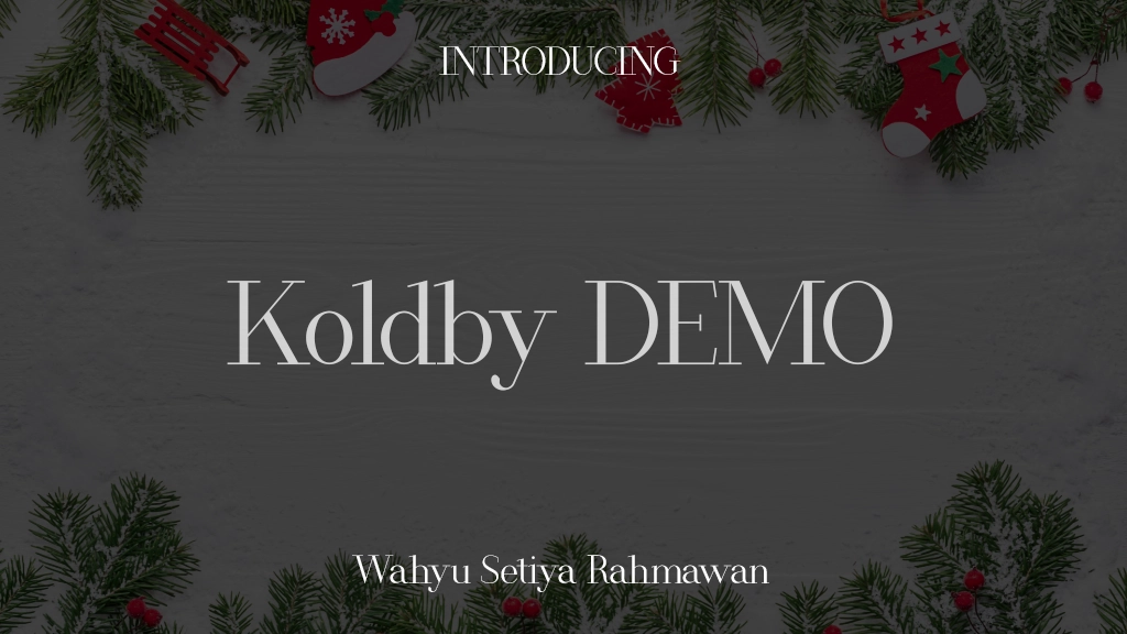 Koldby DEMO Font Sample Images  1