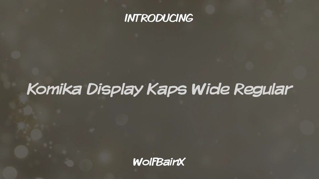 Komika Display Kaps Wide Regular Font Sample Images  1