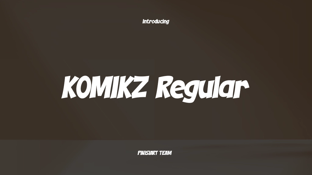 KOMIKZ Regular Font Sample Images  1