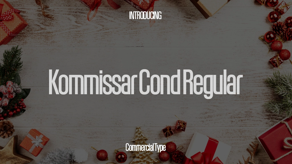 Kommissar Cond Trial Regular Font Sample Images  1