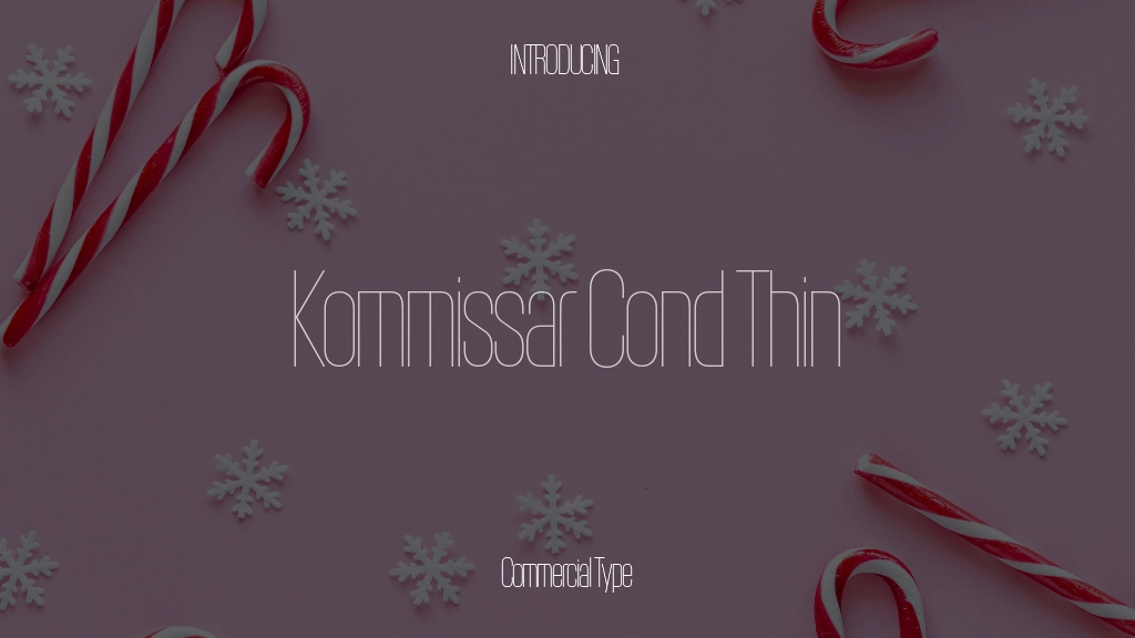 Kommissar Cond Trial Thin Font Sample Images  1