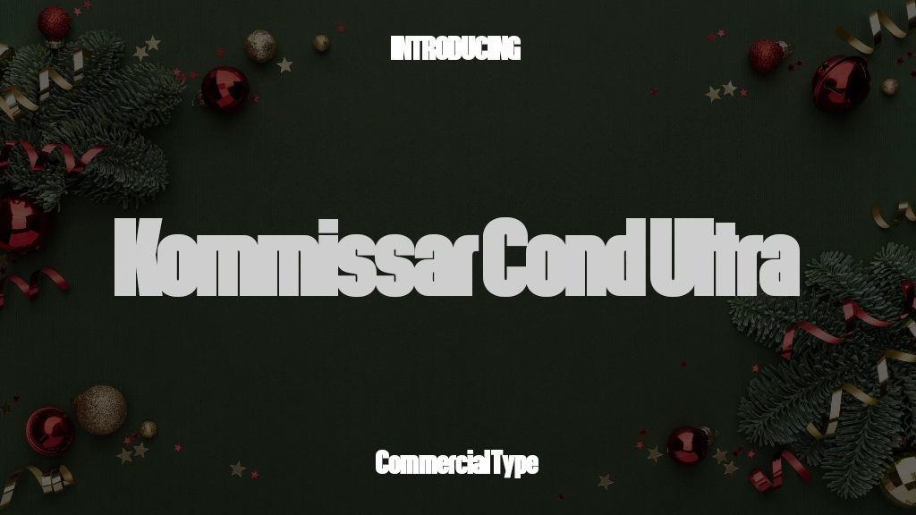 Kommissar Cond Trial Ultra Font Sample Images  1