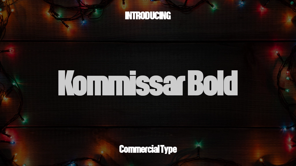 Kommissar Trial Bold Font Sample Images  1