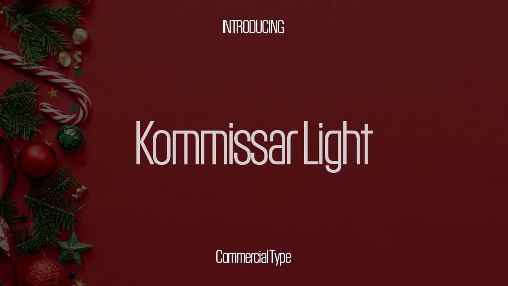 Kommissar Trial Light Font Sample Images  1