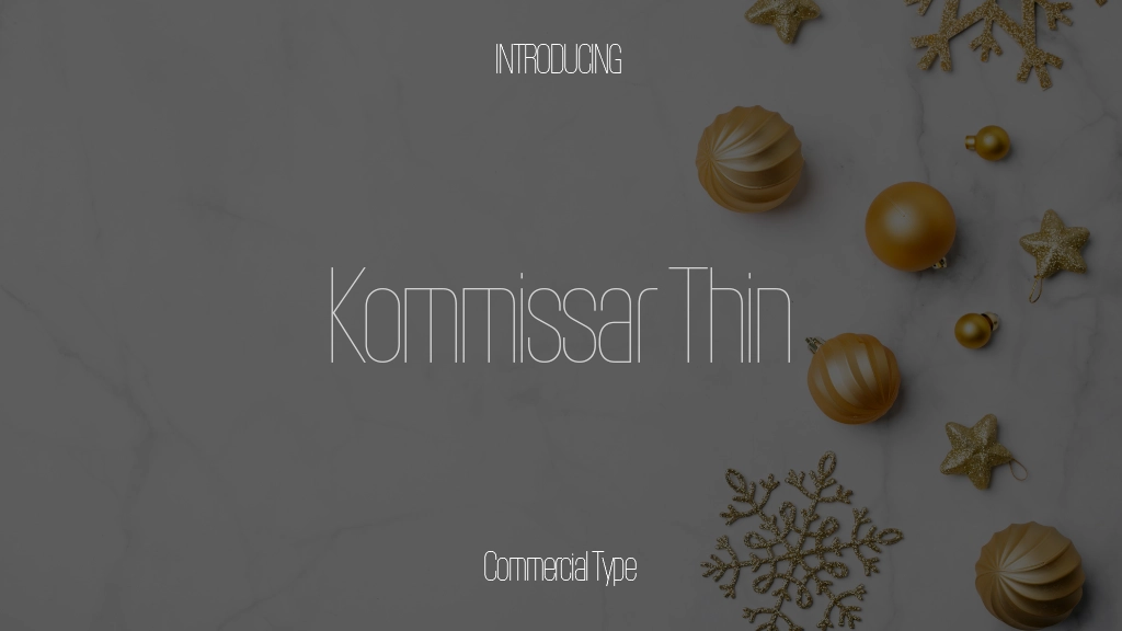 Kommissar Trial Thin Font Sample Images  1