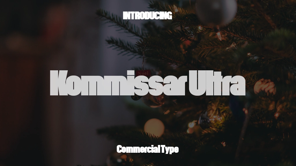 Kommissar Trial Ultra Font Sample Images  1