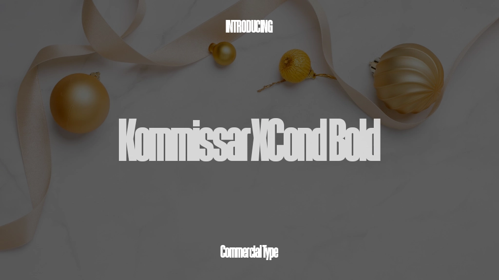 Kommissar XCond Trial Bold Font Sample Images  1