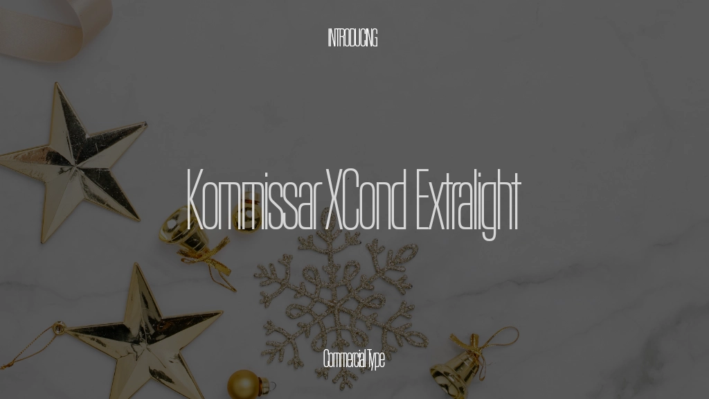 Kommissar XCond Trial Extralight Font Sample Images  1