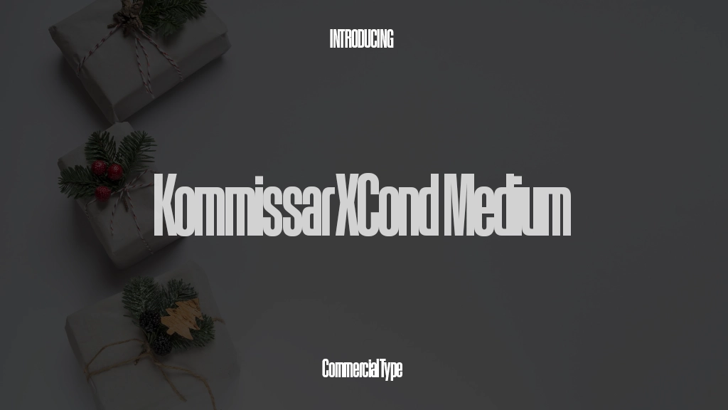 Kommissar XCond Trial Medium Font Sample Images  1