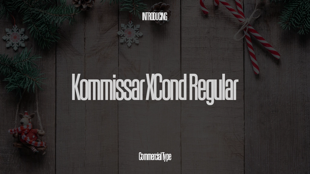 Kommissar XCond Trial Regular Font Sample Images  1