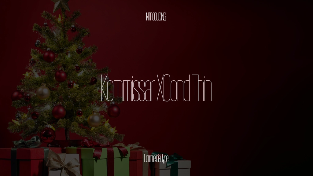 Kommissar XCond Trial Thin Font Sample Images  1