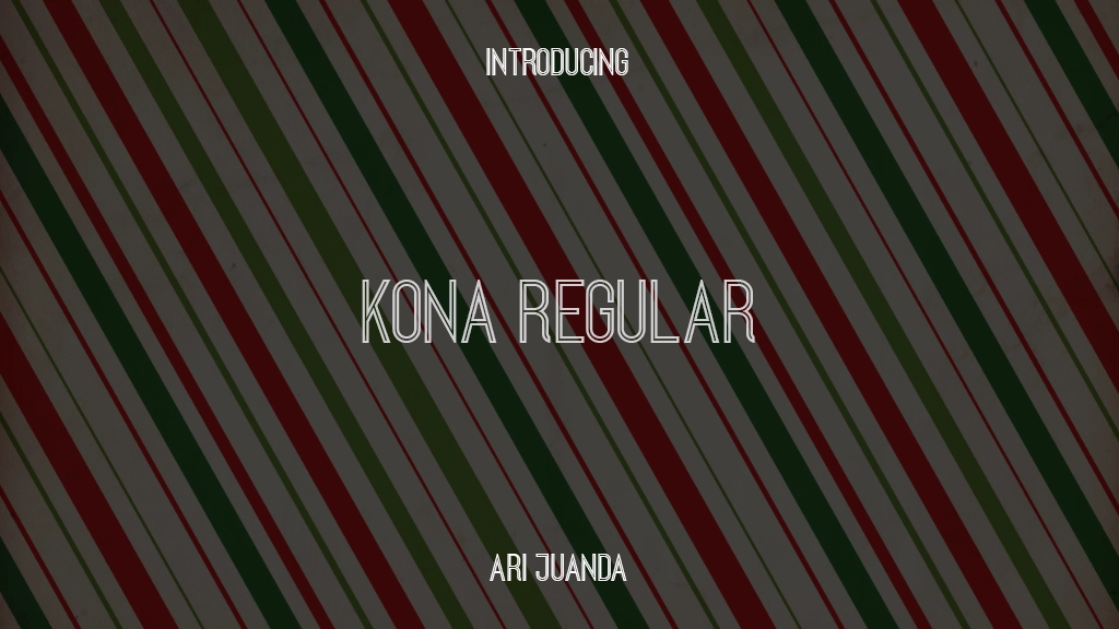 Kona Regular Font Sample Images  1