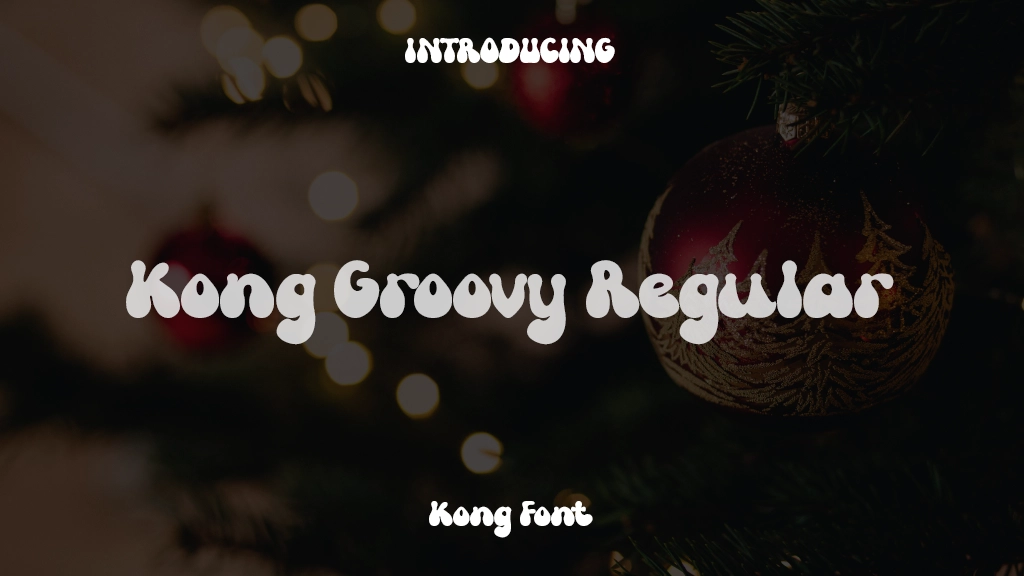 Kong Groovy Regular Font Sample Images  1