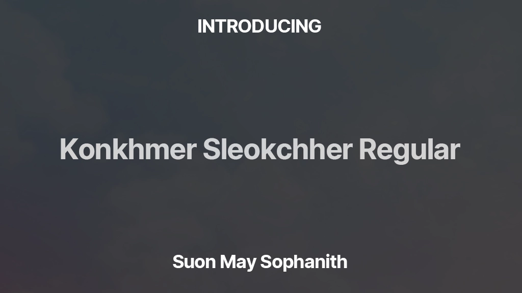 Konkhmer Sleokchher Regular Font Sample Images  1